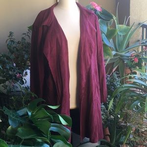 💕City Chic faux suede trench coat 💕